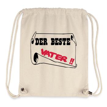 Der beste vater - Stanley/Stella recycelter Gym Bag - Naturweiß - Vorne