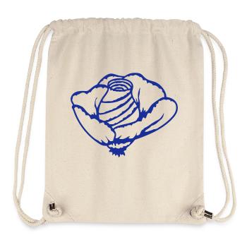 Jolie belle fleur de rose feuille roses romantique - Sac à cordon recyclé Stanley/Stella - blanc naturel - Devant