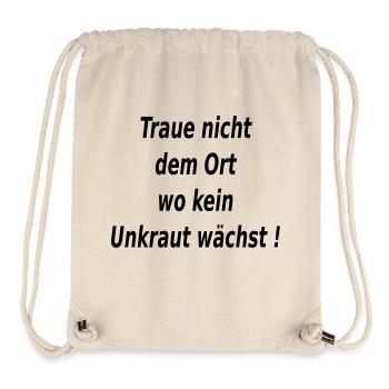 Ort Unkraut Garten - Stanley/Stella recycelter Gym Bag - Naturweiß - Vorne