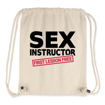 Sex Instructor - Sac à cordon recyclé Stanley/Stella - blanc naturel - Devant