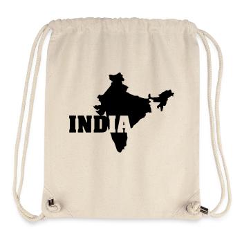 Inde (ID: 002004) - Sac à cordon recyclé Stanley/Stella - blanc naturel - Devant