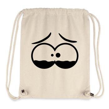 Sad Comic Face - Stanley/Stella Recycled Gym Bag - natural - Front