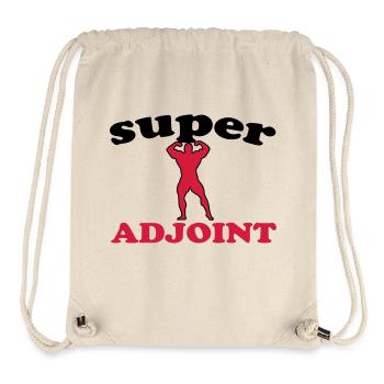 Super adjoint - Sac à cordon recyclé Stanley/Stella - blanc naturel - Devant