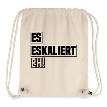 es eskaliert eh - Stanley/Stella recycelter Gym Bag - Naturweiß - Vorne