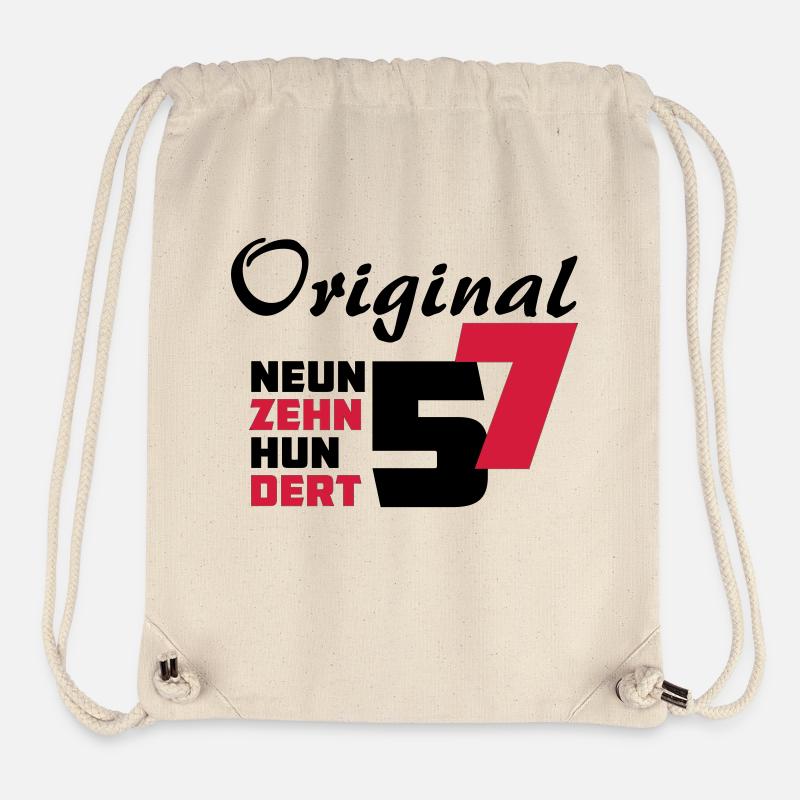 Original Jahrgang 1957 - Stanley/Stella recycelter Gym Bag - Naturweiß