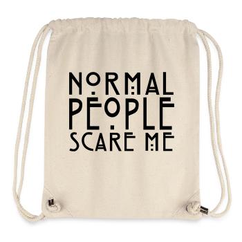 Normal People Scare Me - KOLESON COUTURE - Sac à cordon recyclé Stanley/Stella - blanc naturel - Devant