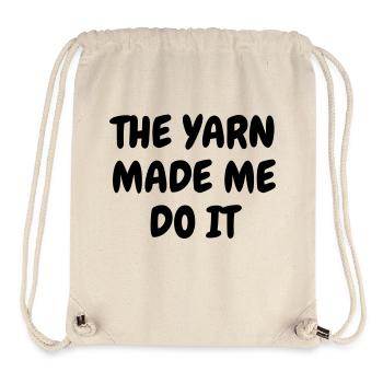 Knitting - Knit - Knitter - Stricken - Tricot - Stanley/Stella Recycled Gym Bag - natural - Front