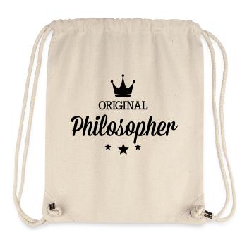 Original 3 étoiles luxe philosophe - Sac à cordon recyclé Stanley/Stella - blanc naturel - Devant