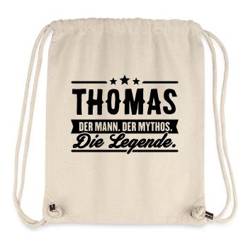Man Myth Legend Thomas - Stanley/Stella Recycled Gym Bag - natural - Front
