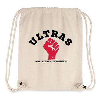 ULTRAS | Zusammen stehen - Stanley/Stella recycelter Gym Bag - Naturweiß - Vorne
