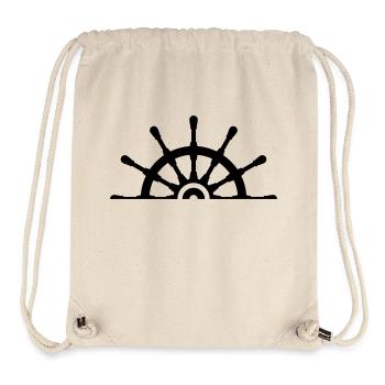 Half Ship Steering Wheel - Stanley/Stella Recycled Gym Bag - natural - Front