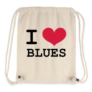 I Love Blues - Stanley/Stella Recycled Gym Bag - natural - Front