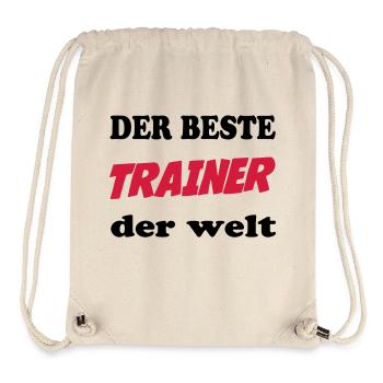 Der beste trainer der welt - Stanley/Stella recycelter Gym Bag - Naturweiß - Vorne
