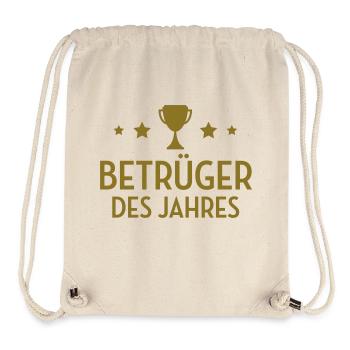 Betrüger Betrügen Betrügerin Mogler Moglerin Spiel - Stanley/Stella recycelter Gym Bag - Naturweiß - Vorne