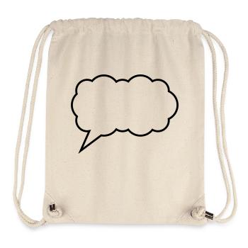 sprechblase cloud - Stanley/Stella recycelter Gym Bag - Naturweiß - Vorne
