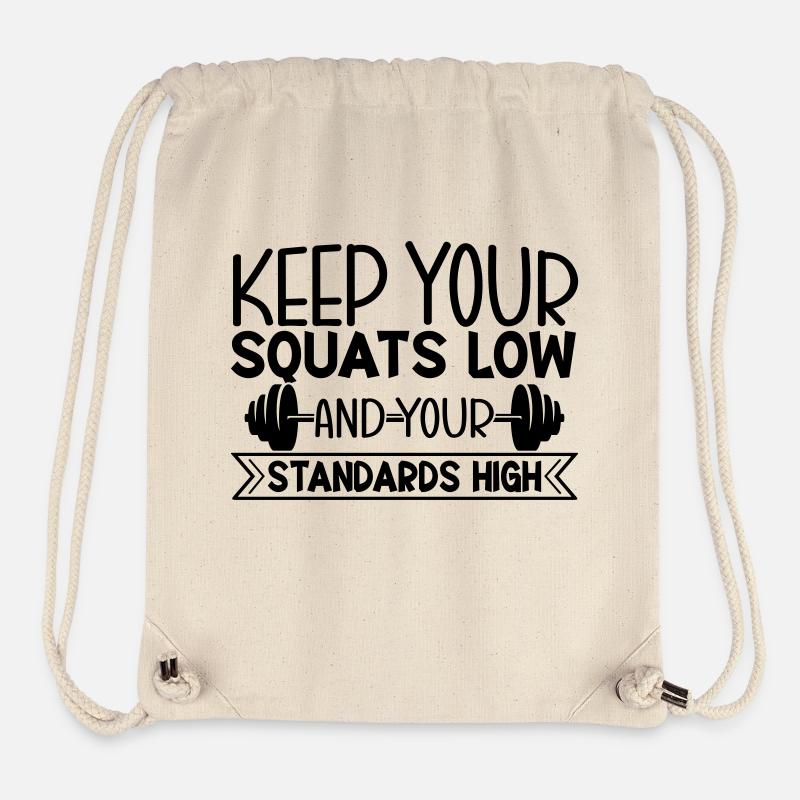 Squat Slow - Stanley/Stella recycelter Gym Bag - Naturweiß