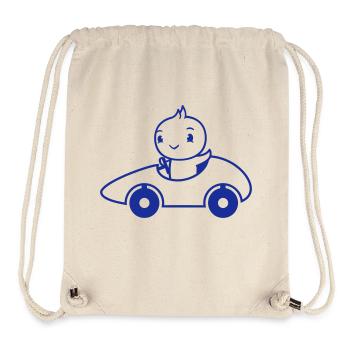 Bird Drives Fast Car Racing Car Sport Racing - Stanley/Stella Recycled Gym Bag - natural - Front