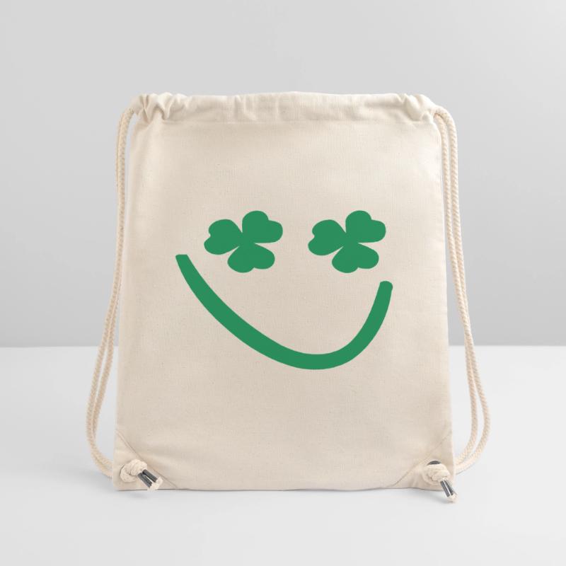 Shamrock smiley face Stanley/Stella Recycled Gym Bag