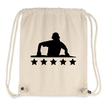 best_dj_a1 - Sac à cordon recyclé Stanley/Stella - blanc naturel - Devant