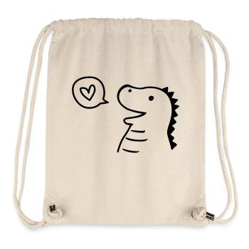 Cute Dino - Stanley/Stella recycelter Gym Bag - Naturweiß - Vorne