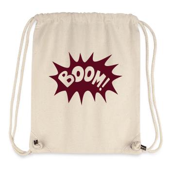 boom geek gamer fun quote gaming comics - Stanley/Stella Recycled Gym Bag - natural - Front