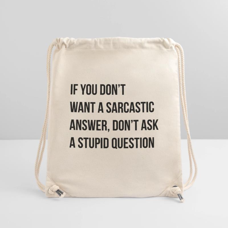 sarcastic comment Stanley/Stella Recycled Gym Bag