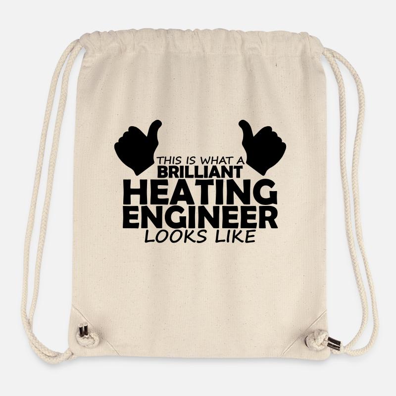 brilliant heating engineer - Stanley/Stella Recycled Gym Bag - natural