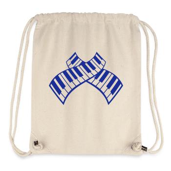 Piano Keys Instrument Playing Classical Music - Stanley/Stella Recycled Gym Bag - natural - Front