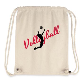 Volleyball - Stanley/Stella recycelter Gym Bag - Naturweiß - Vorne