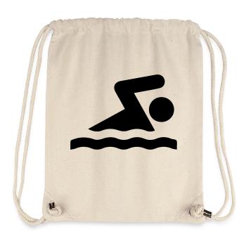 Schwimmer - Stanley/Stella recycelter Gym Bag - Naturweiß - Vorne