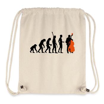 evolution_bass_2c - Stanley/Stella recycelter Gym Bag - Naturweiß - Vorne