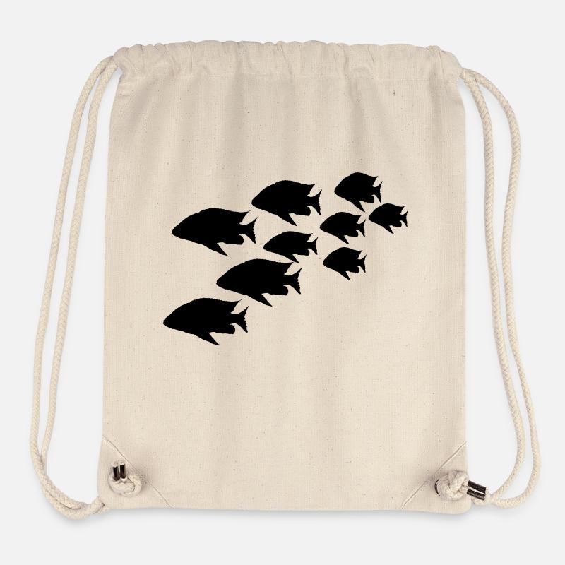 Pêche - Sac à cordon recyclé Stanley/Stella - blanc naturel