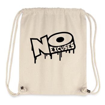 No Excuses - Stanley/Stella Recycled Gym Bag - natural - Front