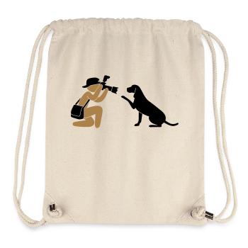 Photographer journalist Hund - Stanley/Stella Recycled Gym Bag - natural - Front