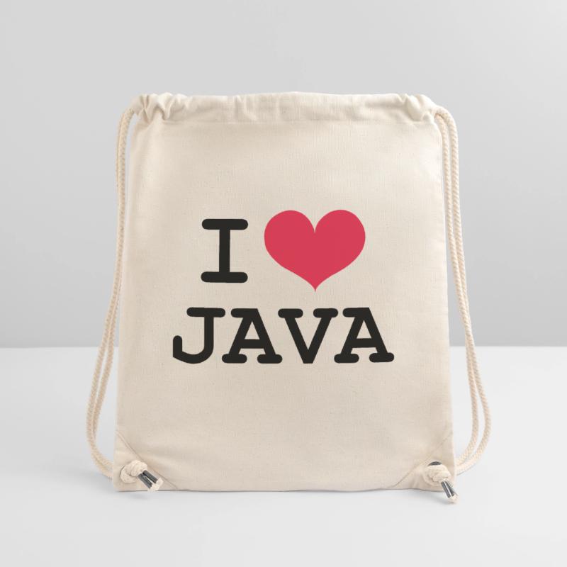 I Love Java Sac à cordon recyclé Stanley/Stella