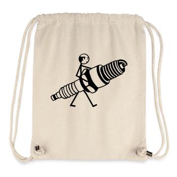 Mechatroniker mit Zündkerze - Stanley/Stella recycelter Gym Bag - Naturweiß - Vorne