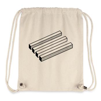 illusion d'optique - Sac à cordon recyclé Stanley/Stella - blanc naturel - Devant