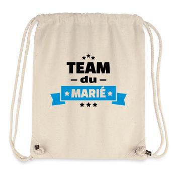 team du marié (vers.15) - Sac à cordon recyclé Stanley/Stella - blanc naturel - Devant