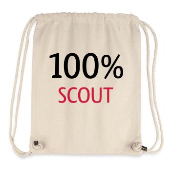 100% Scout - Stanley/Stella recycelter Gym Bag - Naturweiß - Vorne