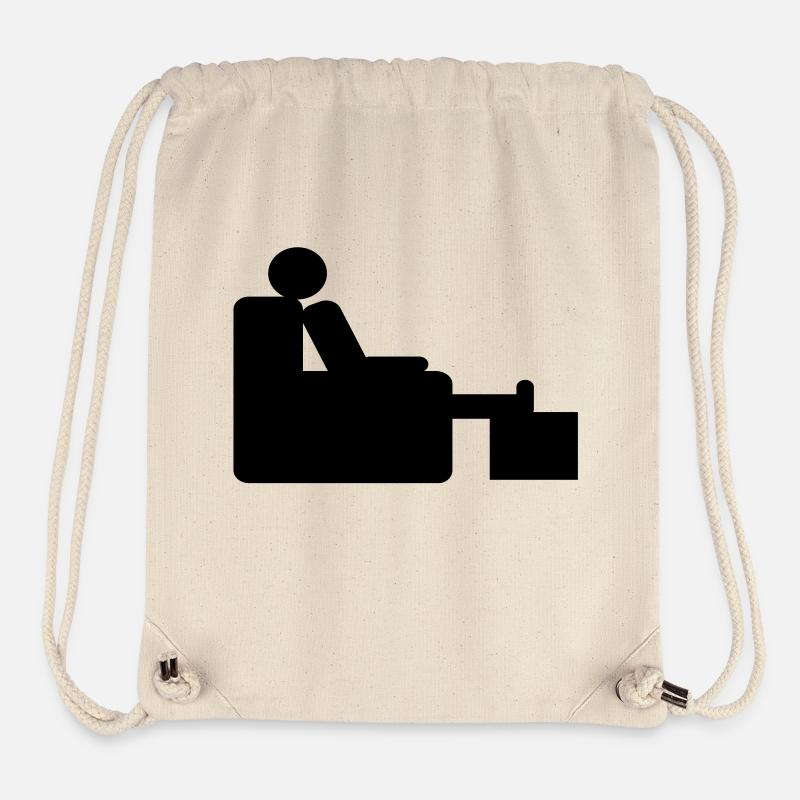 couch - Sac à cordon recyclé Stanley/Stella - blanc naturel