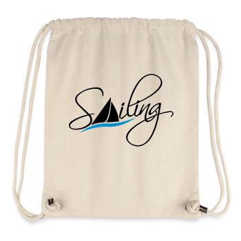Sailing Logo Design - Stanley/Stella Recycled Gym Bag - natural - Front