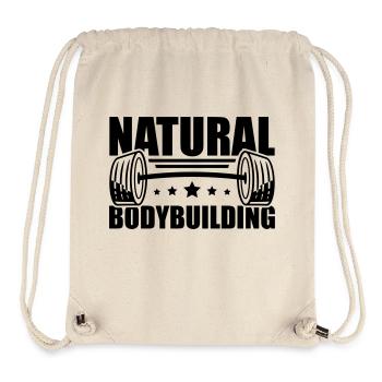 natural_bodybuilding_pi1 - Stanley/Stella recycelter Gym Bag - Naturweiß - Vorne