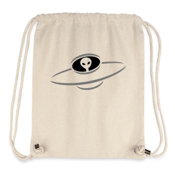 Alien UFO space ship - Stanley/Stella Recycled Gym Bag - natural - Front