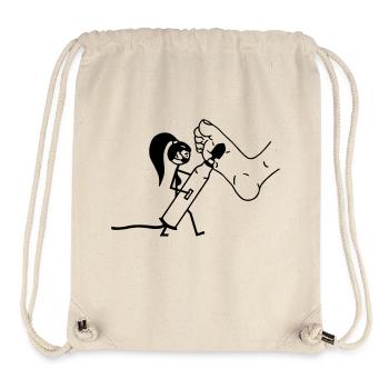Podologe Fußpflege - Stanley/Stella recycelter Gym Bag - Naturweiß - Vorne