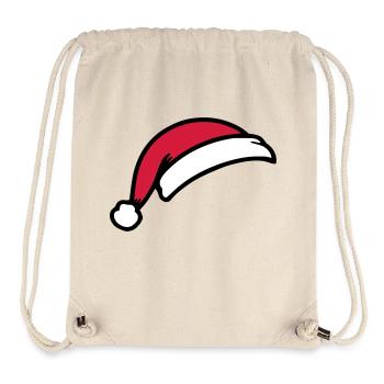Chapeau de Père Noël - Sac à cordon recyclé Stanley/Stella - blanc naturel - Devant