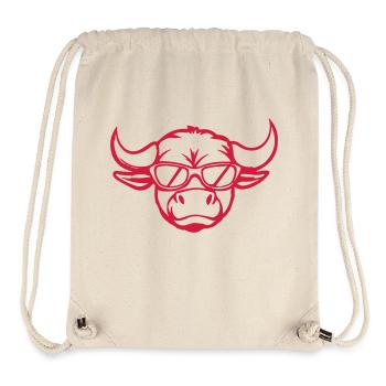 Taurus Comic Face - Stanley/Stella Recycled Gym Bag - natural - Front