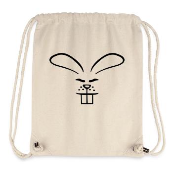 Hase Kaninchen Häschen Cartoon Kleintier niedlich - Stanley/Stella recycelter Gym Bag - Naturweiß - Vorne