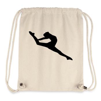 Vektor Balletttänzer Silhouette - Stanley/Stella recycelter Gym Bag - Naturweiß - Vorne
