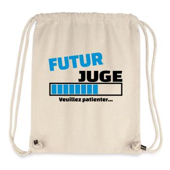 futur juge - Sac à cordon recyclé Stanley/Stella - blanc naturel - Devant