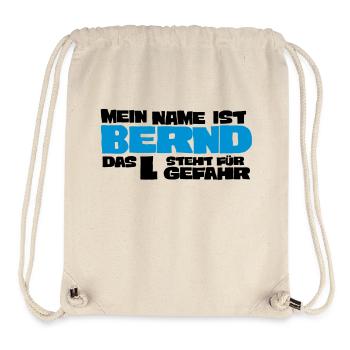 Bernd - Sac à cordon recyclé Stanley/Stella - blanc naturel - Devant
